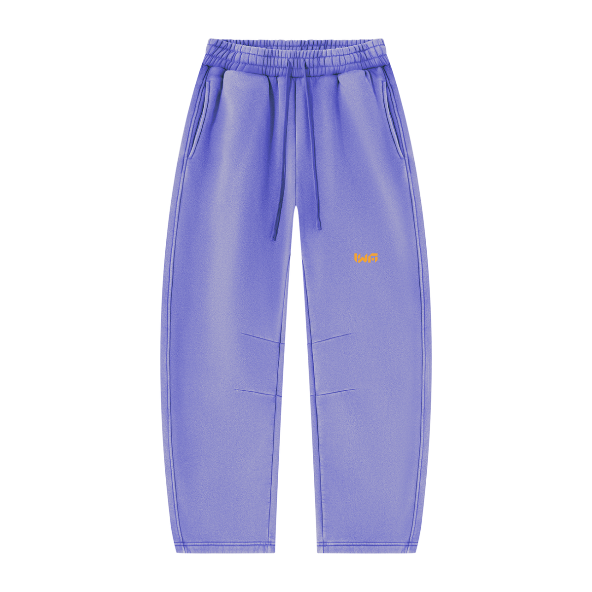Unisex Vintage Wash Barrel Leg Fleece Sweatpants