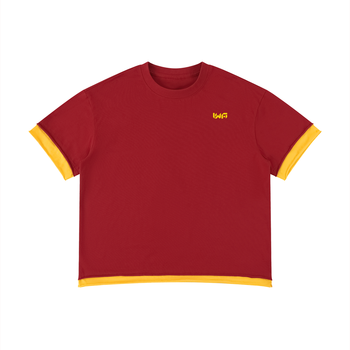 Unisex Boxy Color Block T-Shirt