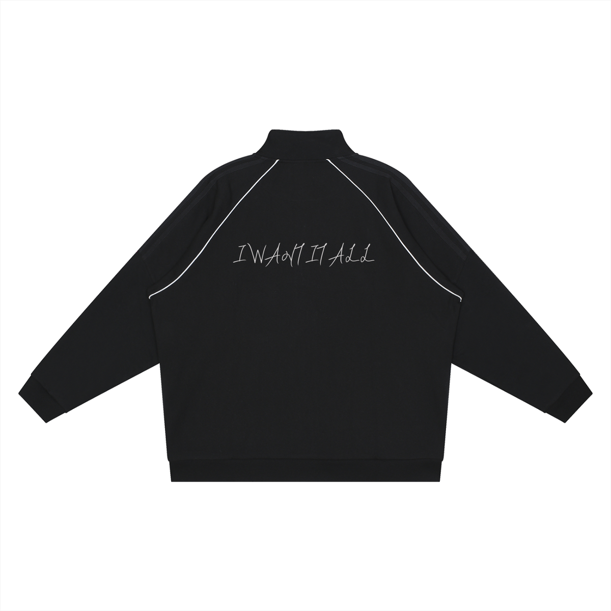 Reflection Striped Raglan Sleeve  Jacket