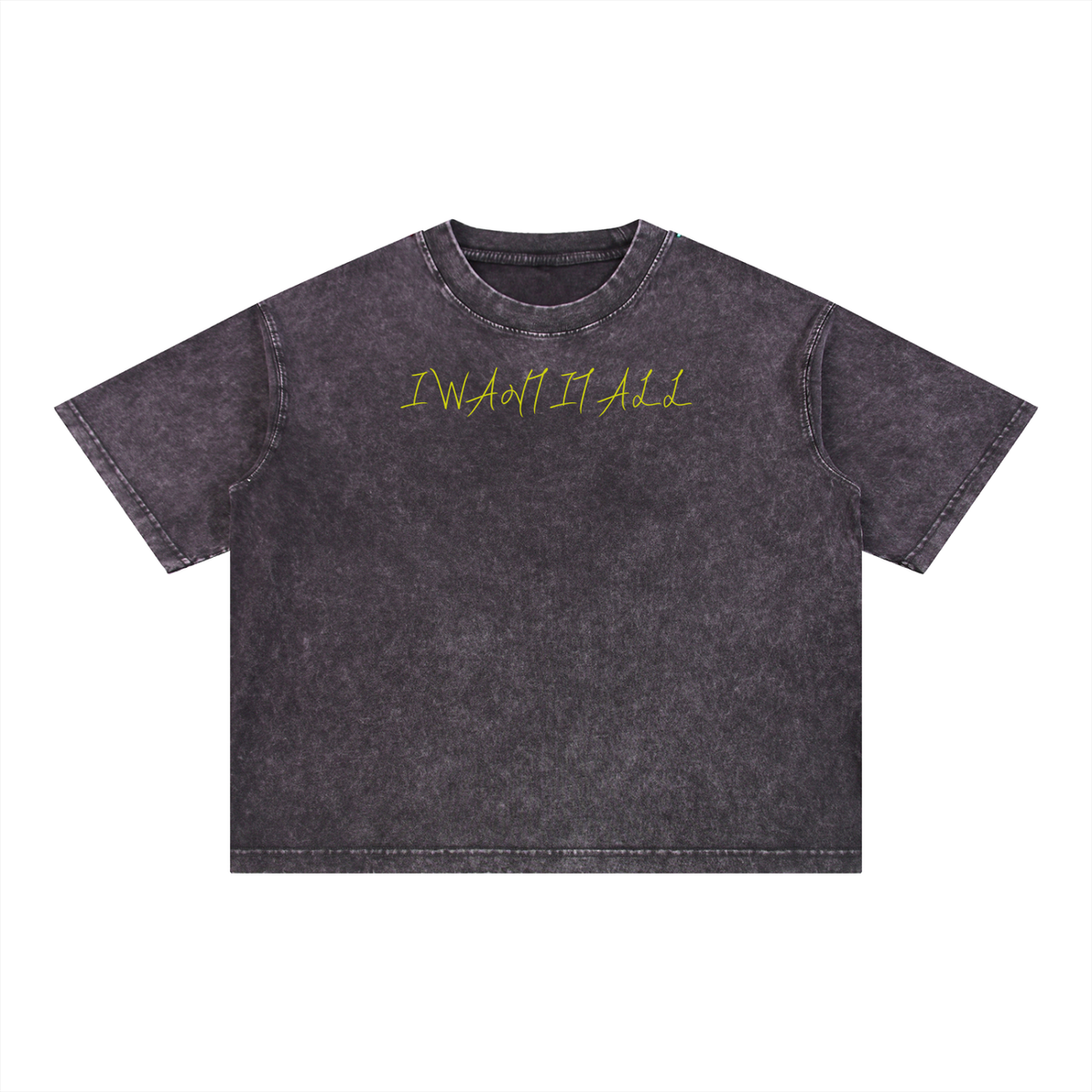 Mineral Wash Boxy Cotton T-Shirt