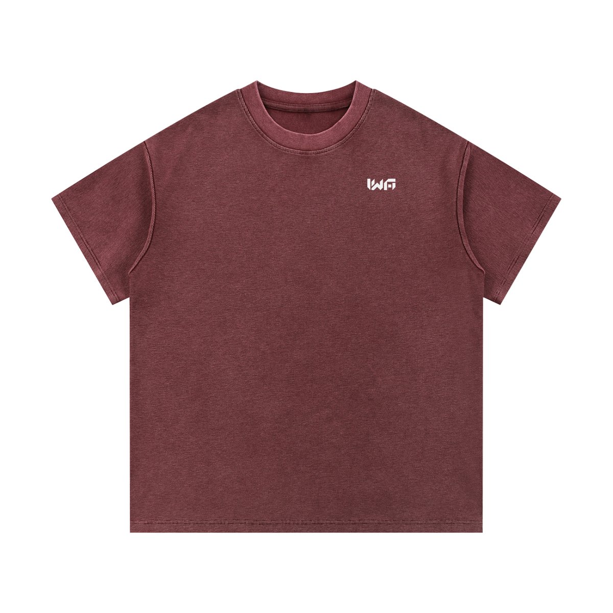 Mineral Wash Waffle Knit T-Shirt