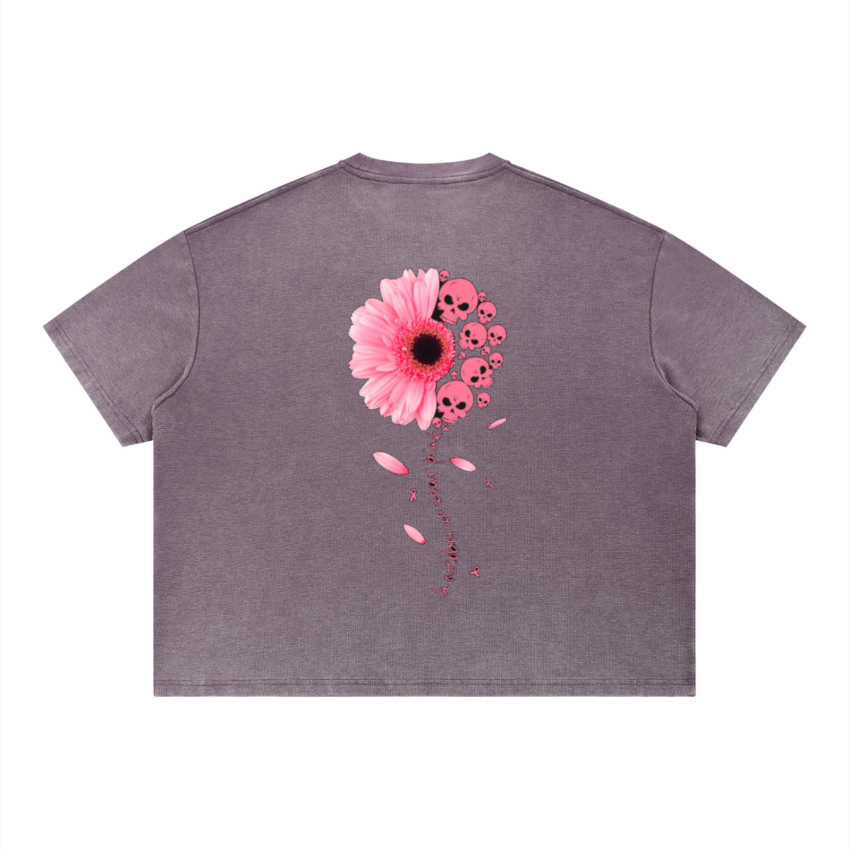 Unisex Vintage Wash Sunfade Boxy Waffle T-Shirt
