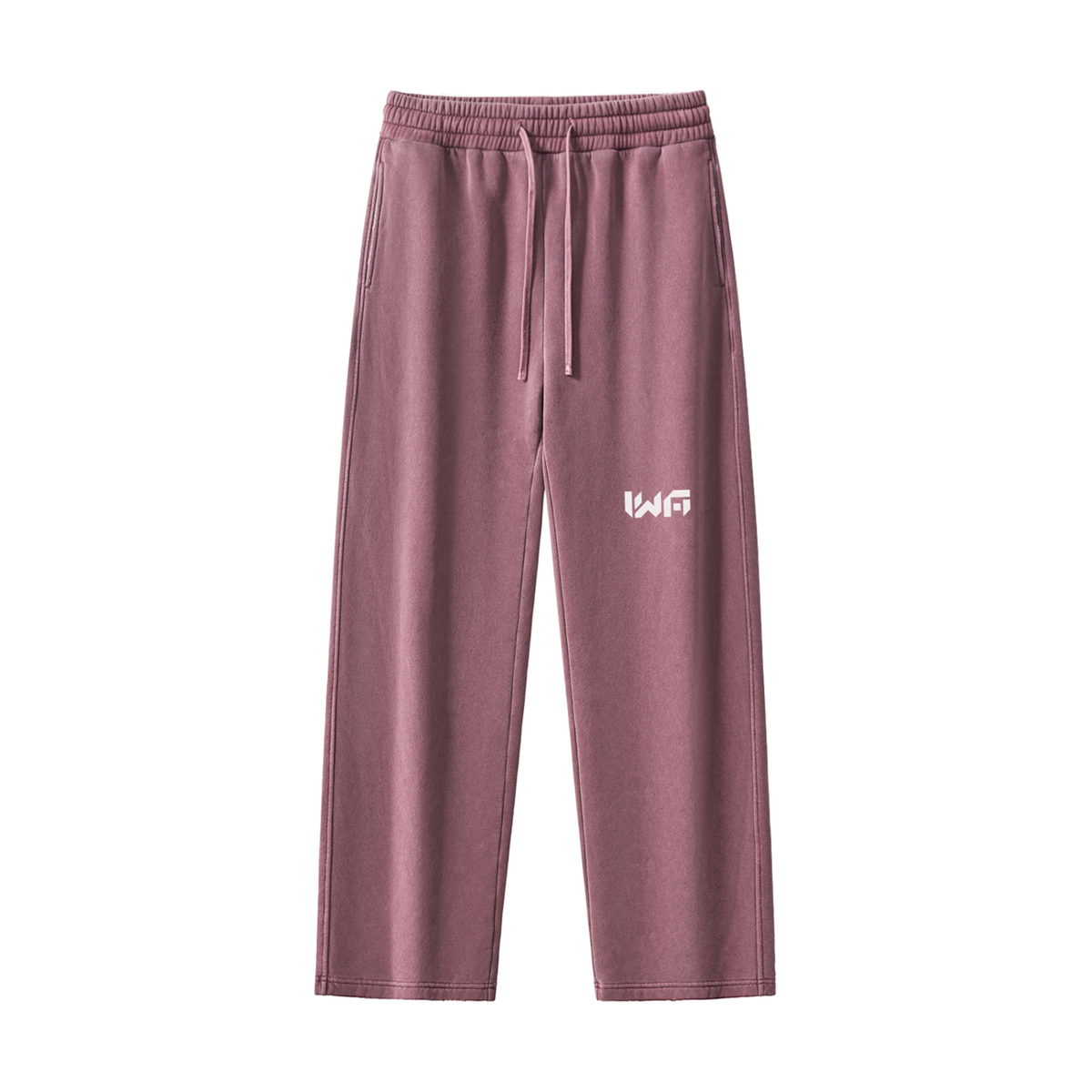 Frayed Enzyme Washed Fleece Sweatpants