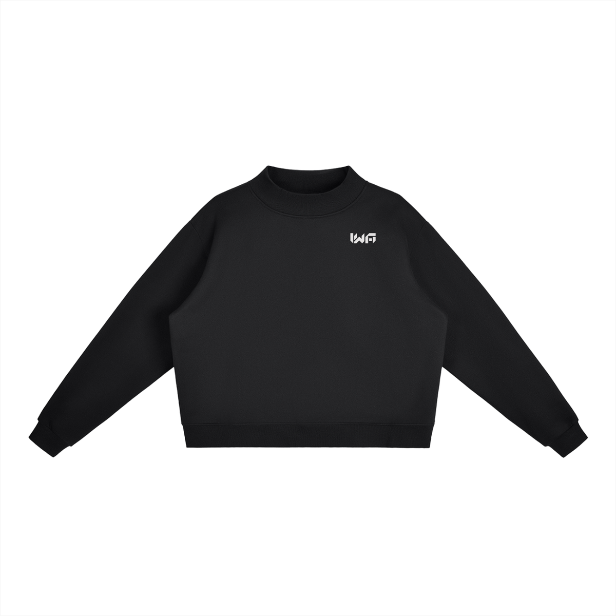 Essential Fleece Mid-Neck Crew Sweatshirt