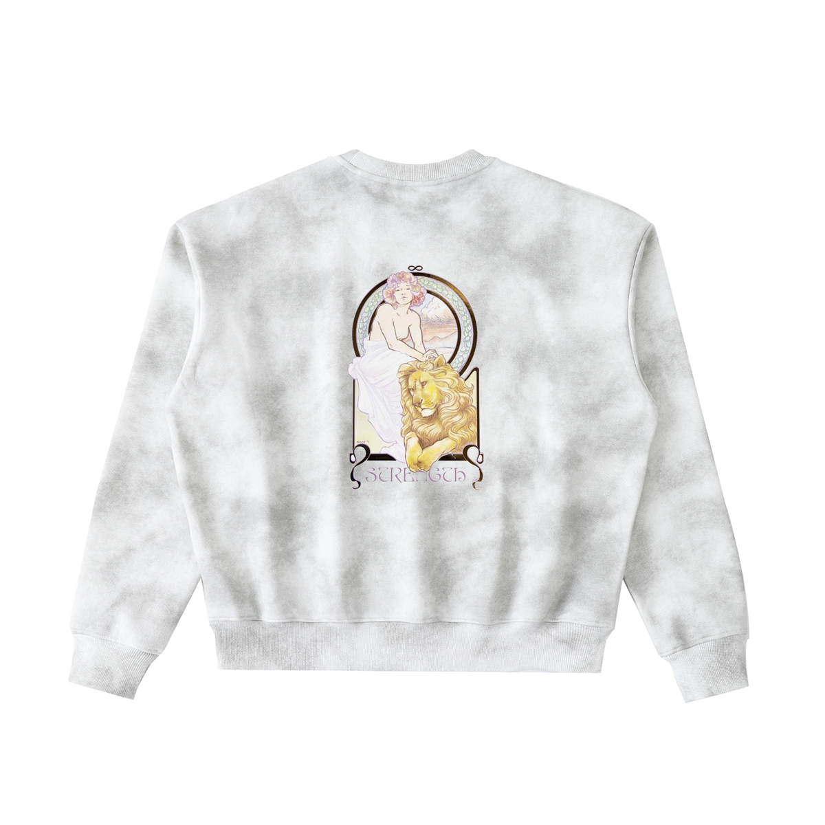 Dirty Washed Boxy Fleeced Sweatshirt