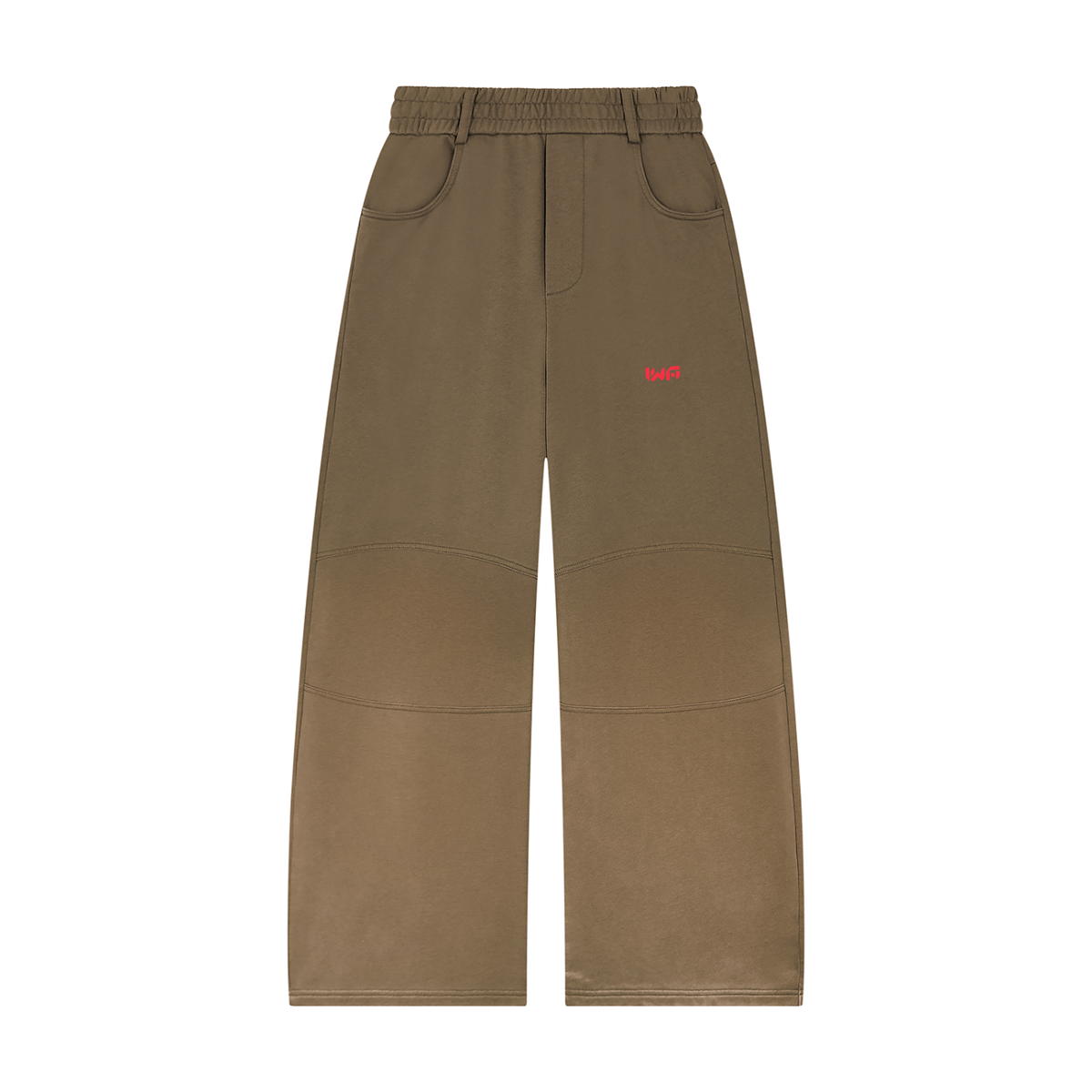 Unisex Sunfade Paneled Barrel Leg Sweatpants