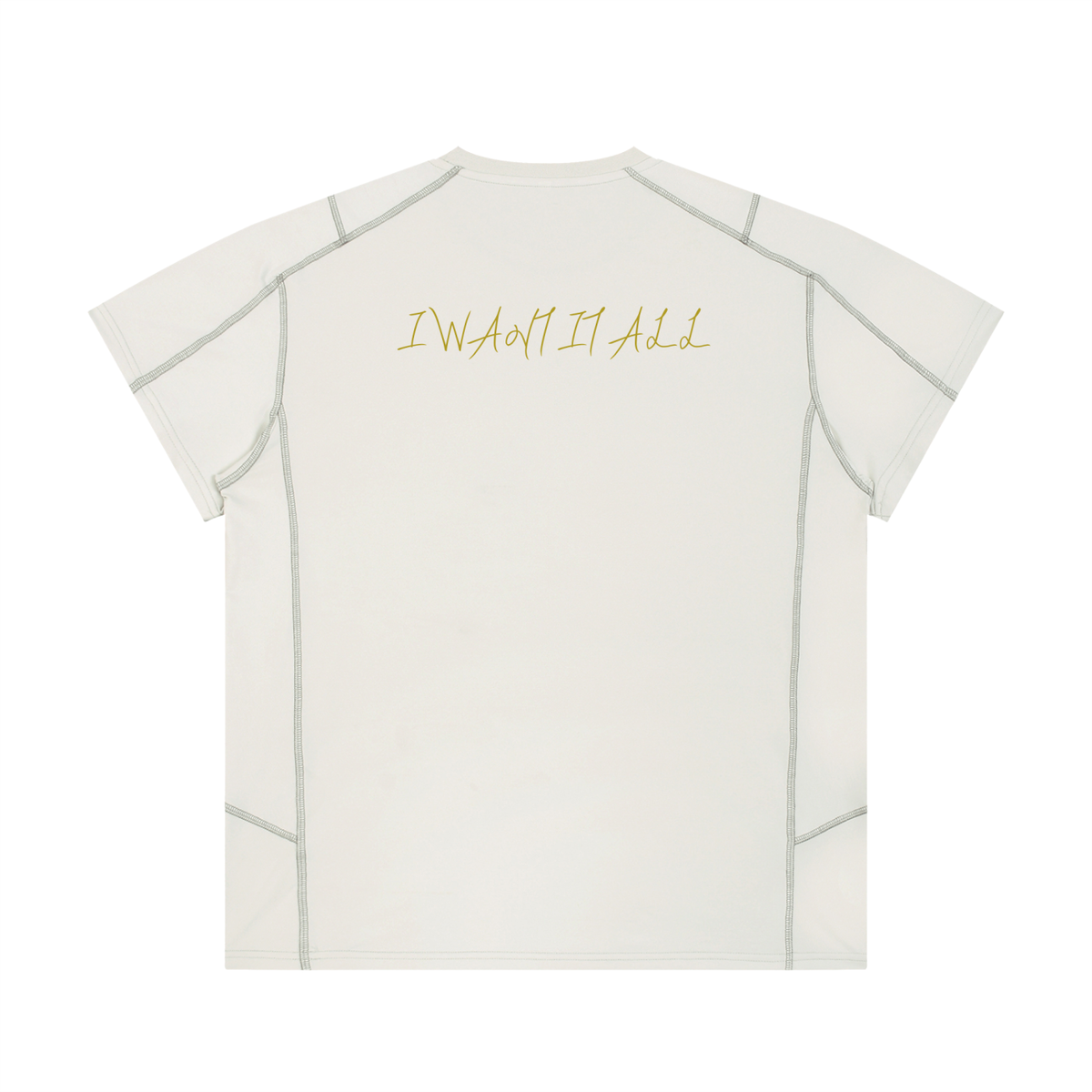 Unisex Contrast Stitch  Regular Fit T-Shirt