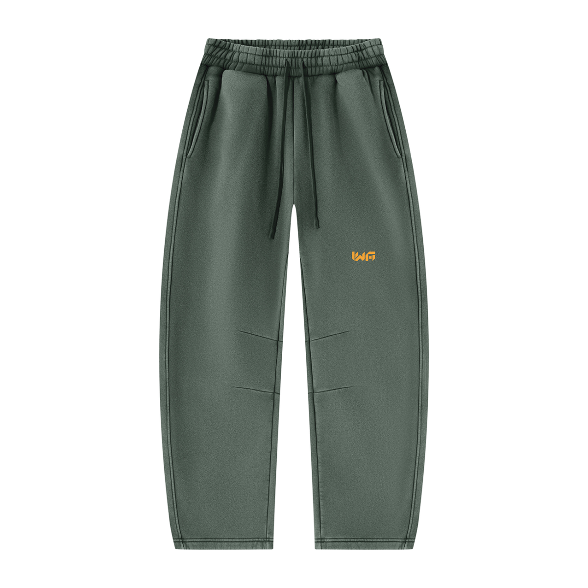 Unisex Vintage Wash Barrel Leg Fleece Sweatpants