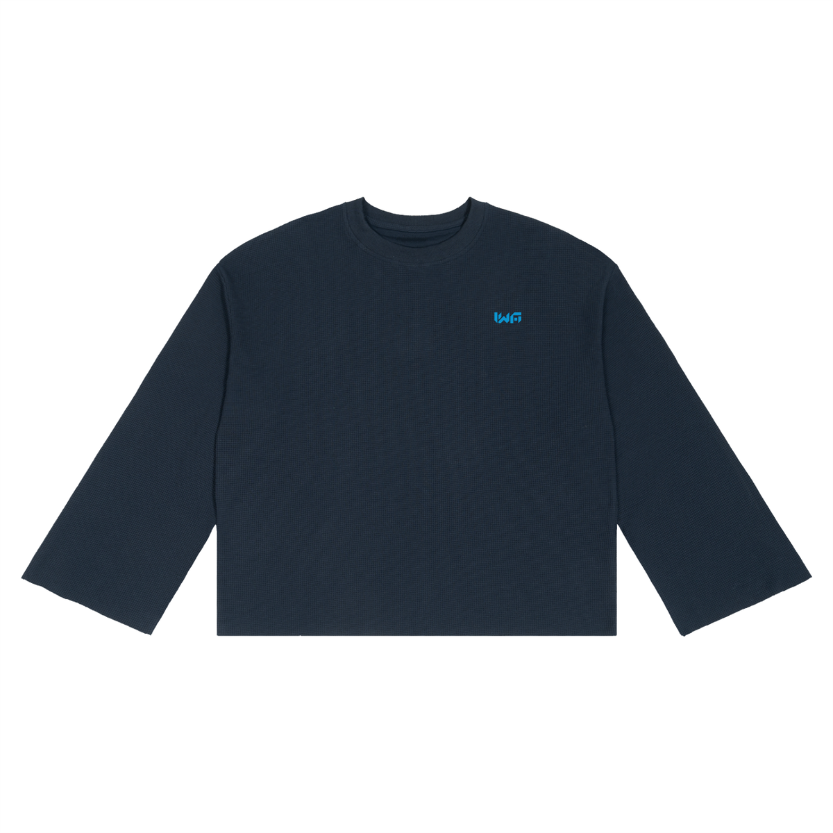 Unisex Waffle Raw Edge T-Shirt