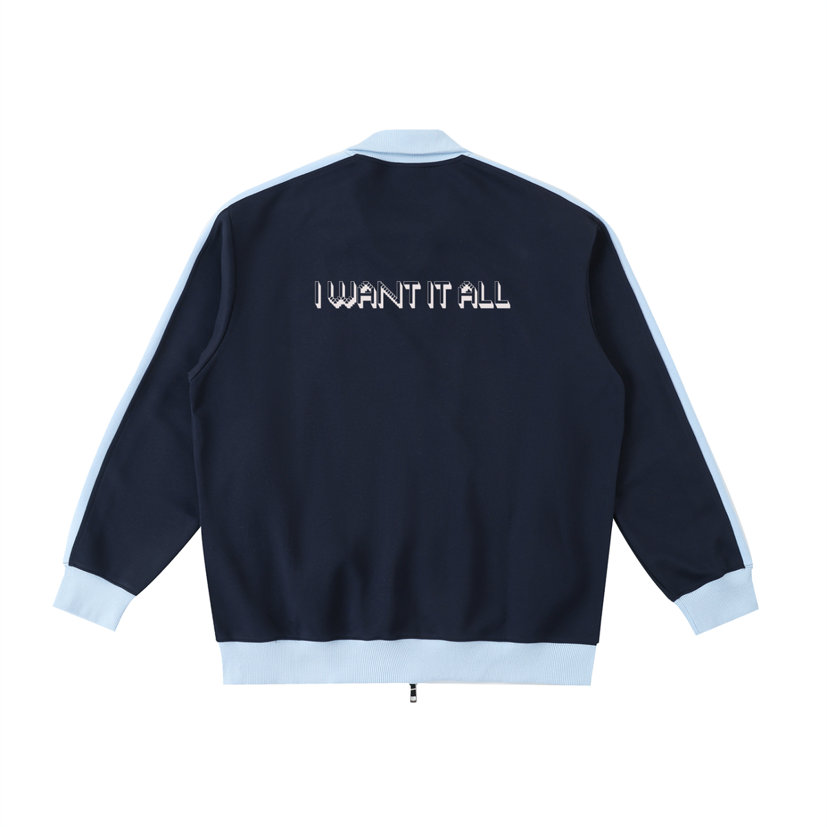 Contrast Trim Stand Collar Jacket