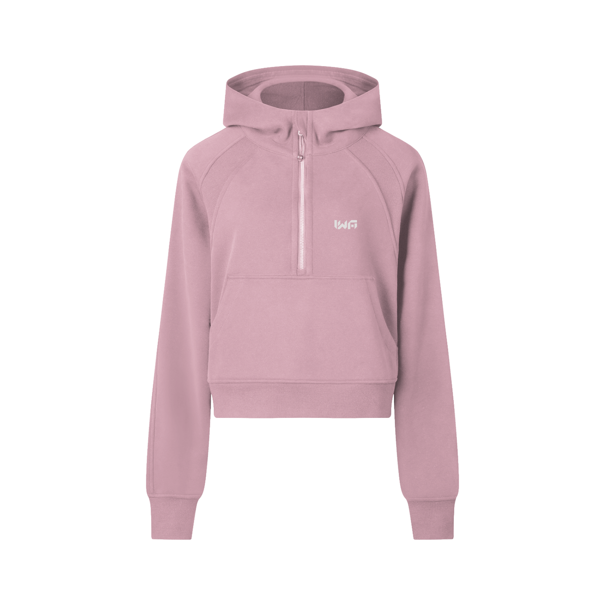Cropped Half-Zip Hoodie