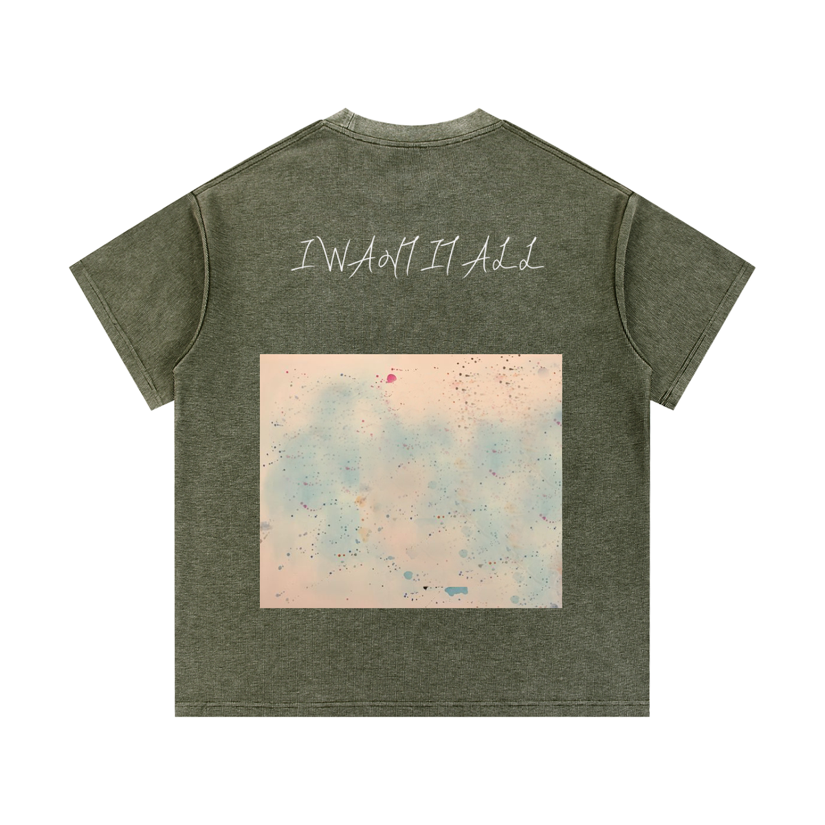 Mineral Wash Waffle Knit T-Shirt