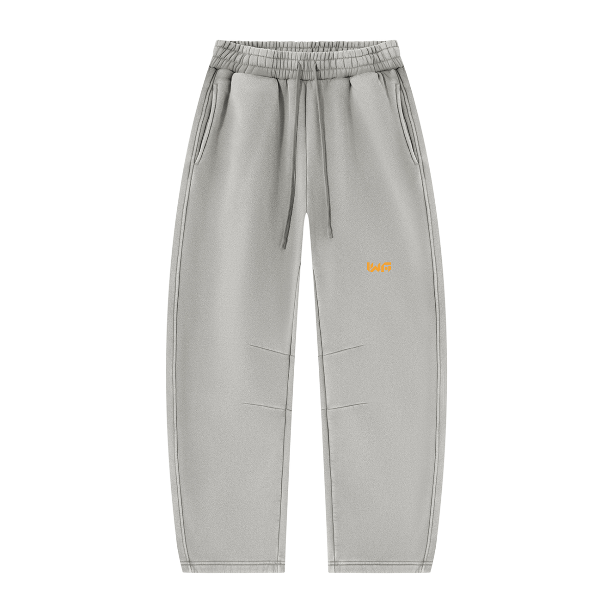 Unisex Vintage Wash Barrel Leg Fleece Sweatpants