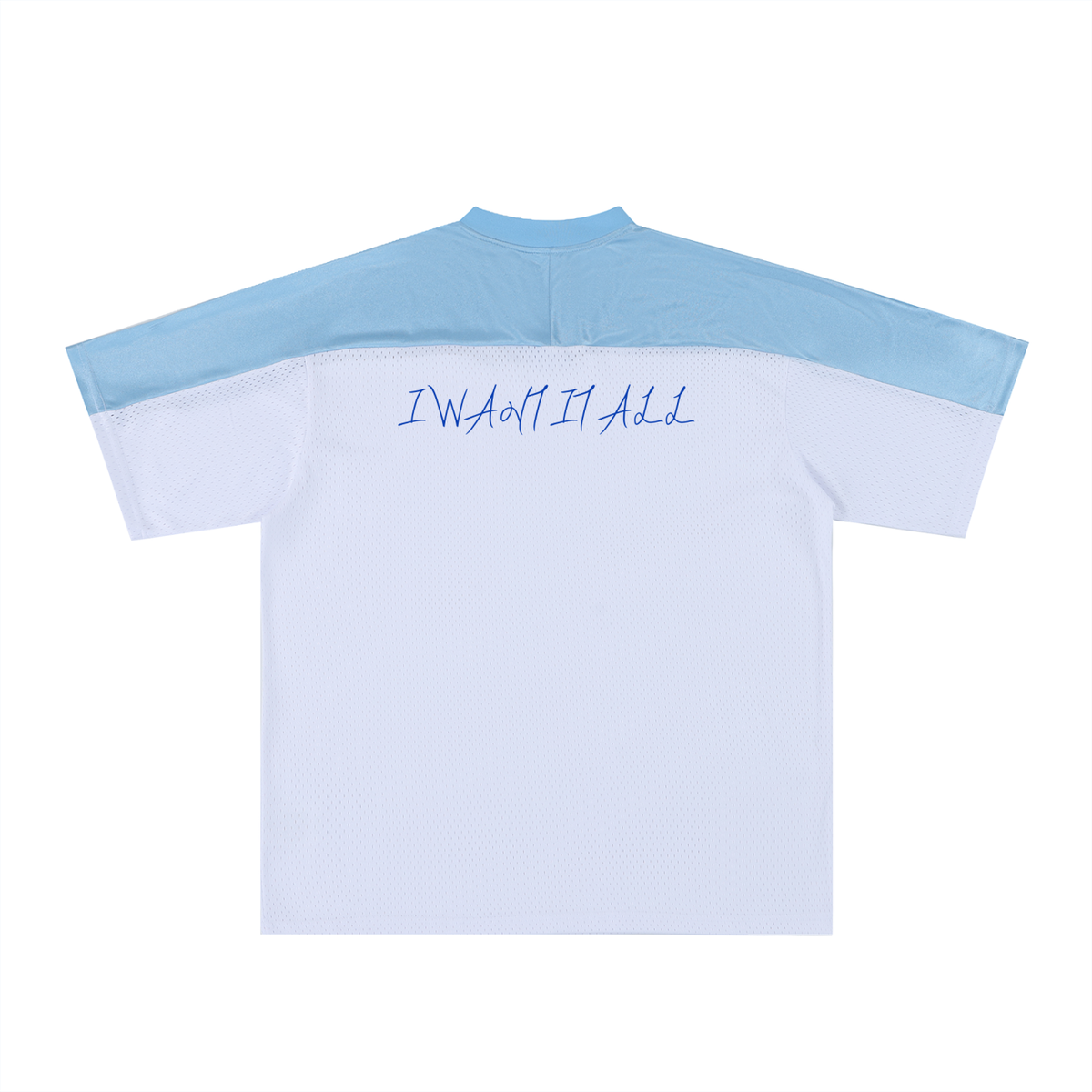 Oversized Mesh V-Neck Soccer Jersey