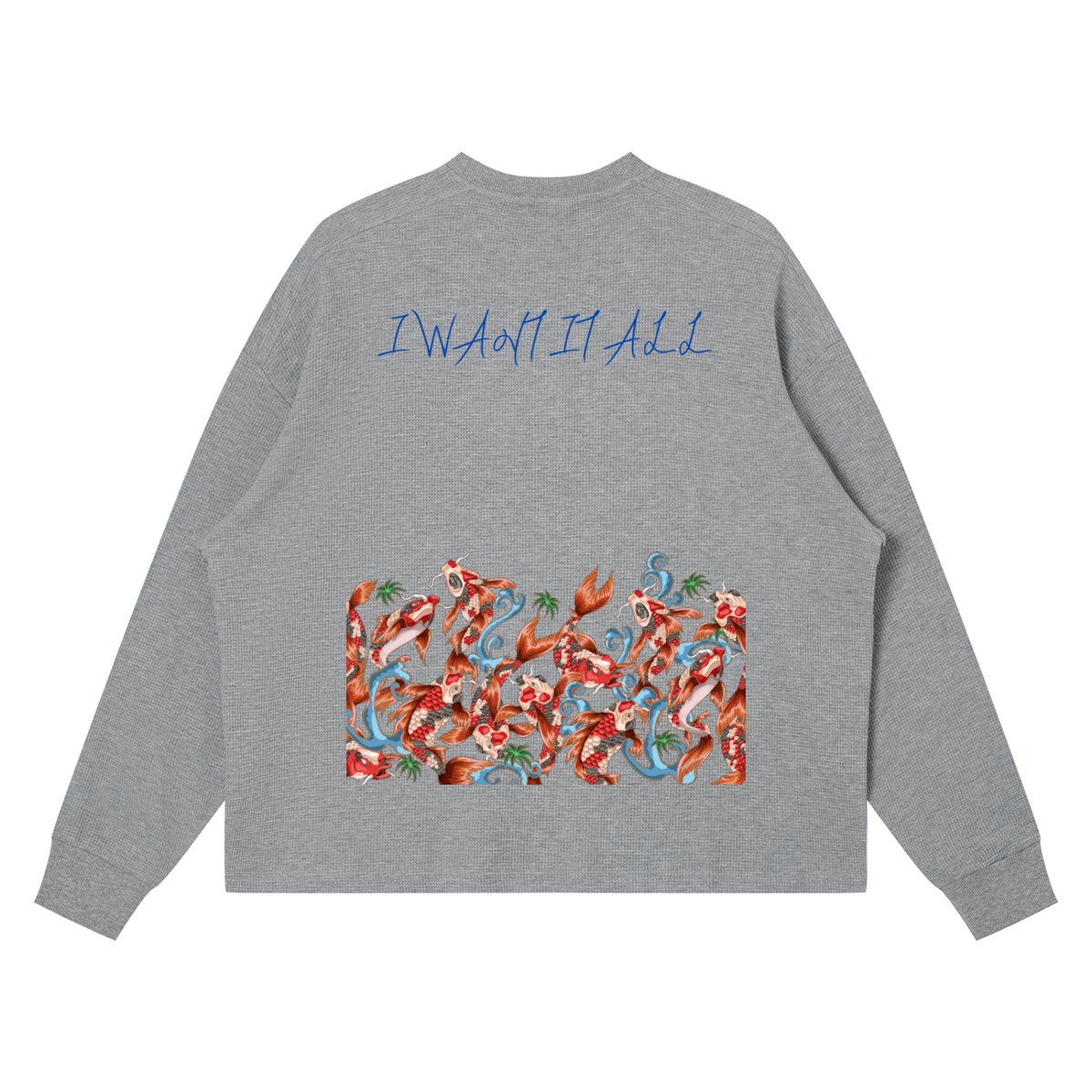 Unisex Waffle Boxy Long Sleeve T-Shirt