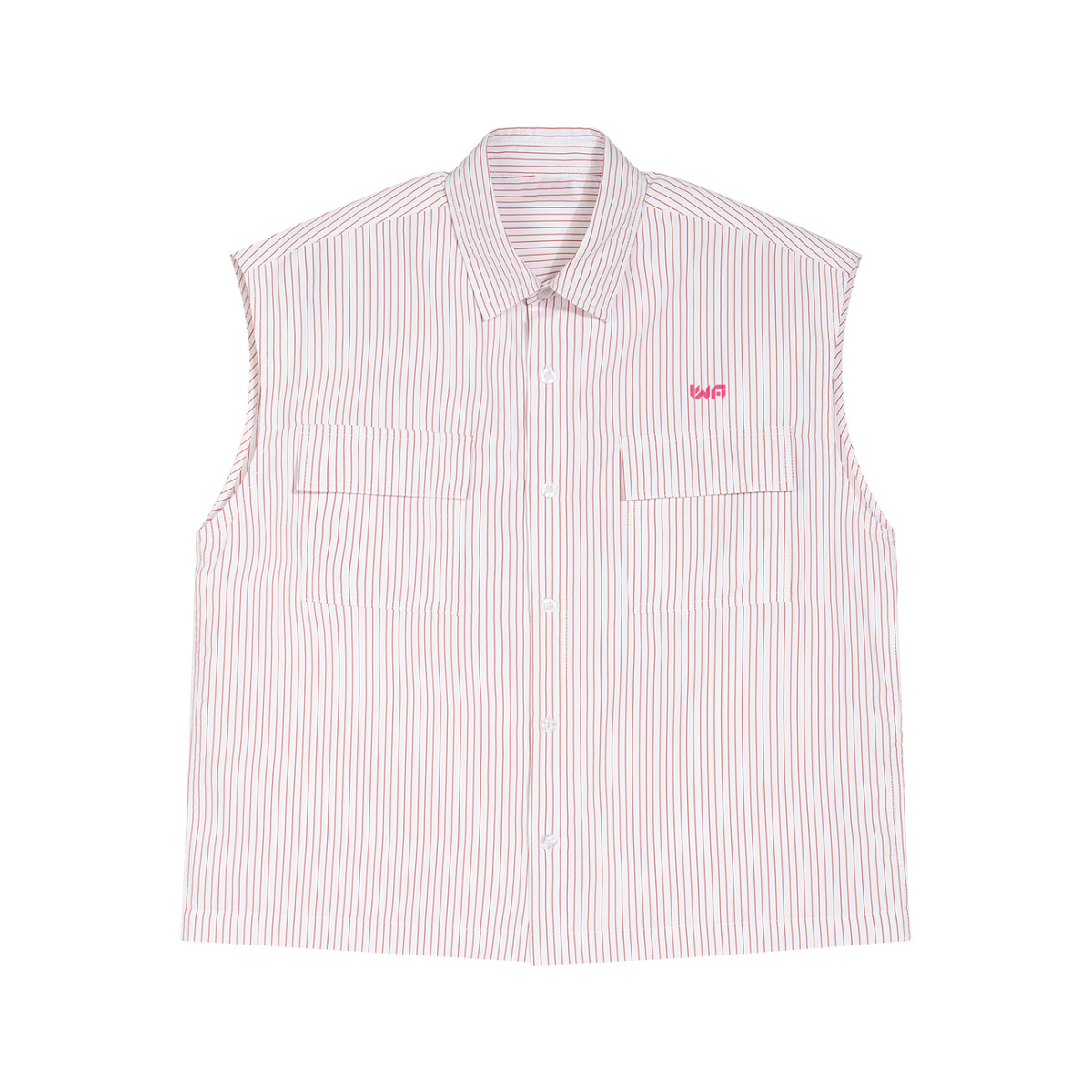 Men's Boxy Striped Sleeveless Shirt