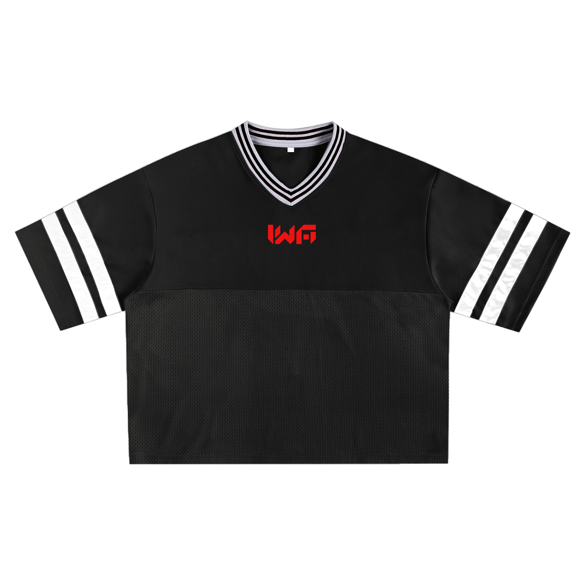 Taped Mesh Boxy T-shirt