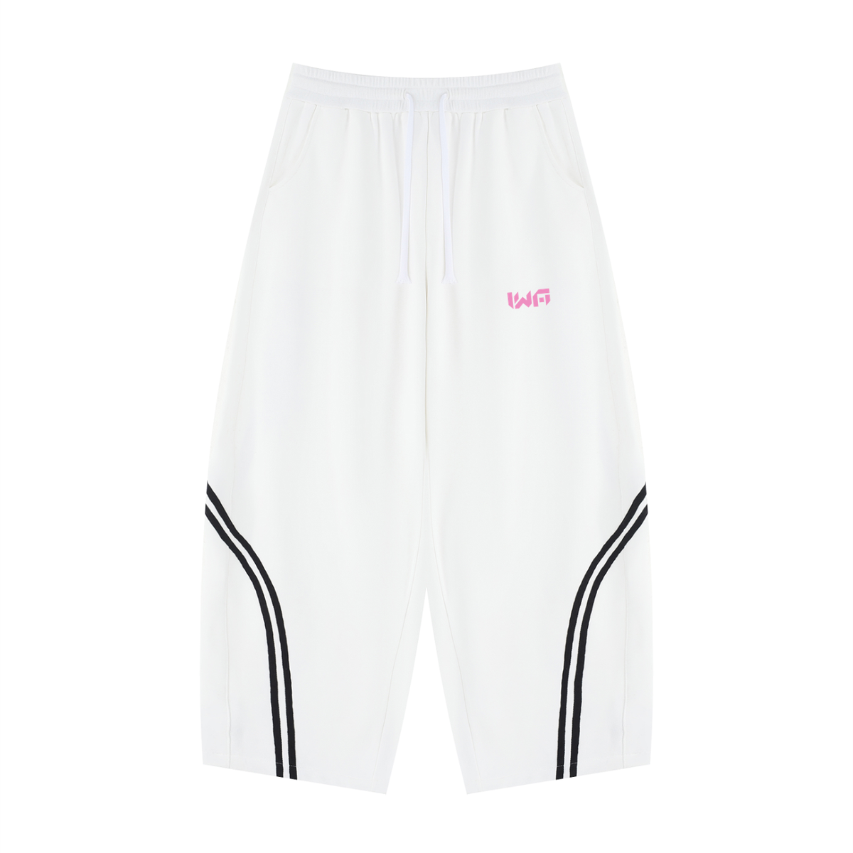 Unisex Wide Leg Piping Sweatpants